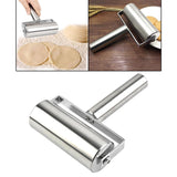 Pizza Pastry Baking Dough Roller Rolling Pin Stainless Steel 5.3 inch Roller