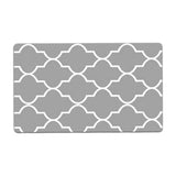 Maxbell 2pcs Checked Kitchen Bedroom Mat Runner Rug Anti Fatigue Grey