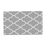 Maxbell 2pcs Checked Kitchen Bedroom Mat Runner Rug Anti Fatigue Grey