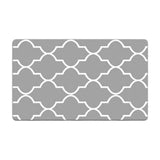 Maxbell 2pcs Checked Kitchen Bedroom Mat Runner Rug Anti Fatigue Grey