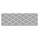 Maxbell 2pcs Checked Kitchen Bedroom Mat Runner Rug Anti Fatigue Grey