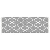 Maxbell 2pcs Checked Kitchen Bedroom Mat Runner Rug Anti Fatigue Grey