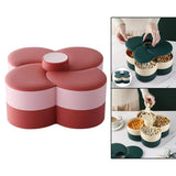 Maxbell 2x Petal Flower Candy Trays Creative Nuts Manager Box Storage