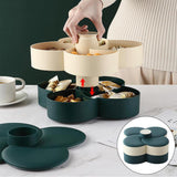 Maxbell 2x Petal Flower Candy Trays Creative Nuts Manager Box Storage