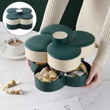 Maxbell 2x Petal Flower Candy Trays Creative Nuts Manager Box Storage