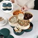 Maxbell 2x Petal Flower Candy Trays Creative Nuts Manager Box Storage