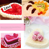 Maxbell 2pcs Heart Shaped Thicken Aluminum Alloy Chocolate Cake Pan DIY Baking Tools