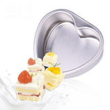 Maxbell 2pcs Heart Shaped Thicken Aluminum Alloy Chocolate Cake Pan DIY Baking Tools