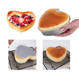 Maxbell 2pcs Heart Shaped Thicken Aluminum Alloy Chocolate Cake Pan DIY Baking Tools