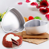 Maxbell 2pcs Heart Shaped Thicken Aluminum Alloy Chocolate Cake Pan DIY Baking Tools