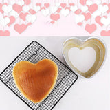Maxbell 2pcs Heart Shaped Thicken Aluminum Alloy Chocolate Cake Pan DIY Baking Tools