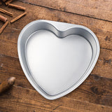 Maxbell 2pcs Heart Shaped Thicken Aluminum Alloy Chocolate Cake Pan DIY Baking Tools