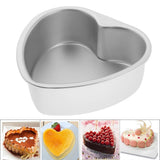 Maxbell 2pcs Heart Shaped Thicken Aluminum Alloy Chocolate Cake Pan DIY Baking Tools