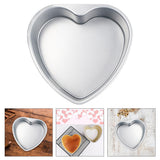 Maxbell 2pcs Heart Shaped Thicken Aluminum Alloy Chocolate Cake Pan DIY Baking Tools