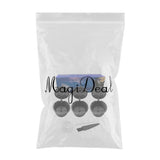 3Pcs Reusable Coffee Capsule Filters with Spoon and Cleaning Brush Black