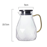Maxbell Diamond Glass Teapot Cup Carafe Heat-resistant Water Jug Cup