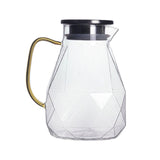 Maxbell Diamond Glass Teapot Cup Carafe Heat-resistant Water Jug Cup