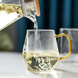 Maxbell Diamond Glass Teapot Cup Carafe Heat-resistant Water Jug Cup
