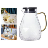 Maxbell Diamond Glass Teapot Cup Carafe Heat-resistant Water Jug Cup