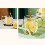 Maxbell Diamond Glass Teapot Cup Carafe Heat-resistant Water Jug Cup