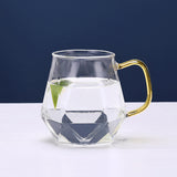 Maxbell Diamond Glass Teapot Cup Carafe Heat-resistant Water Jug Cup
