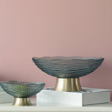 Maxbell 2pcs Glass Fruit Bowl Dish Desserts Snack Candy Bowl Kitchen Serving Trays