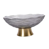 Maxbell 2pcs Glass Fruit Bowl Dish Desserts Snack Candy Bowl Kitchen Serving Trays