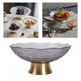 Maxbell 2pcs Glass Fruit Bowl Dish Desserts Snack Candy Bowl Kitchen Serving Trays