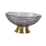 Maxbell 2pcs Glass Fruit Bowl Dish Desserts Snack Candy Bowl Kitchen Serving Trays