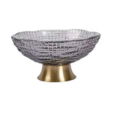 Maxbell 2pcs Glass Fruit Bowl Dish Desserts Snack Candy Bowl Kitchen Serving Trays