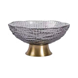 Maxbell 2pcs Glass Fruit Bowl Dish Desserts Snack Candy Bowl Kitchen Serving Trays