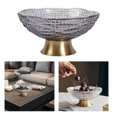 Maxbell 2pcs Glass Fruit Bowl Dish Desserts Snack Candy Bowl Kitchen Serving Trays