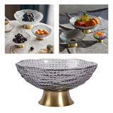 Maxbell 2pcs Glass Fruit Bowl Dish Desserts Snack Candy Bowl Kitchen Serving Trays