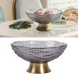 Maxbell 2pcs Glass Fruit Bowl Dish Desserts Snack Candy Bowl Kitchen Serving Trays