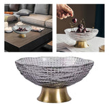 Maxbell 2pcs Glass Fruit Bowl Dish Desserts Snack Candy Bowl Kitchen Serving Trays