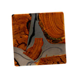 Maxbell 2pcs Creative Resin Wood Coasters Tea Cup Square Pad Tableware Decors