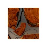 Maxbell 2pcs Creative Resin Wood Coasters Tea Cup Square Pad Tableware Decors
