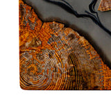 Maxbell 2pcs Creative Resin Wood Coasters Tea Cup Square Pad Tableware Decors