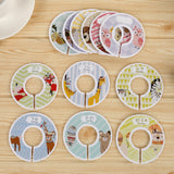Maxbell 5xToddler Baby Clothing Closet Rack Size Dividers Rings 12pcs Blank