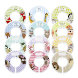 Maxbell 6xToddler Baby Clothing Closet Rack Size Dividers Rings 12pcs Blank