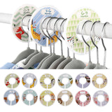 Maxbell 5xToddler Baby Clothing Closet Rack Size Dividers Rings 12pcs Blank