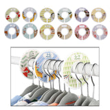 Maxbell 3xToddler Baby Clothing Closet Rack Size Dividers Rings 12pcs Blank