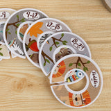 Maxbell 3xToddler Baby Clothing Closet Rack Size Dividers Rings A 8pcs with sizes