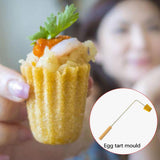 Maxbell Pie Tee Maker Nyonya Top Hats Mold Egg Tart Baking Mould Wood Handle Tool