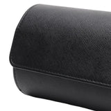 Maxbell 2xWatch Travel Case PU Leather Soft Bracket Gifts fr Holding Wristwatch Black