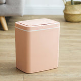 Maxbell Intelligent Trash Can Waste Bin Home Bedroom Toilet Supplies Waterproof pink battery 16L