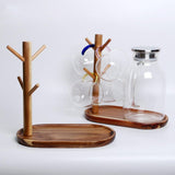 Maxbell 2x Wood Mug Rack Holder Tree Coffee Cup Storage Stand