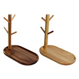 Maxbell 2x Wood Mug Rack Holder Tree Coffee Cup Storage Stand