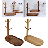 Maxbell 2x Wood Mug Rack Holder Tree Coffee Cup Storage Stand