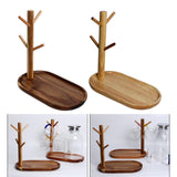 Maxbell 2x Wood Mug Rack Holder Tree Coffee Cup Storage Stand